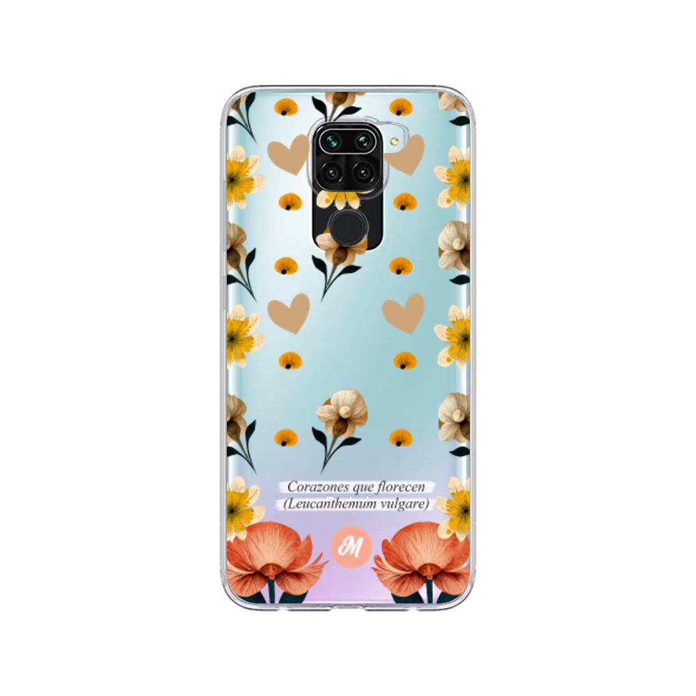 Cases para Xiaomi redmi note 9 Corazones que florecen - Mandala Cases