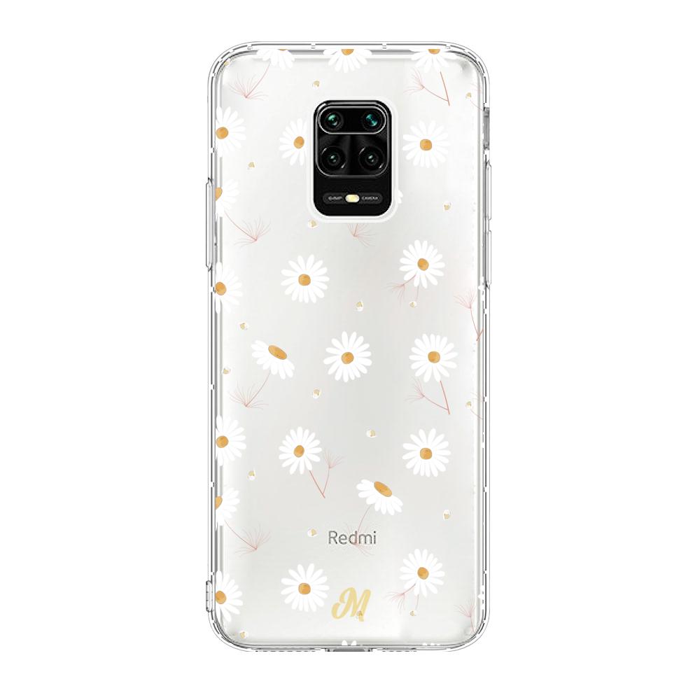 Case para Xiaomi redmi note 9s Funda Flores Blancas Delicadas  - Mandala Cases