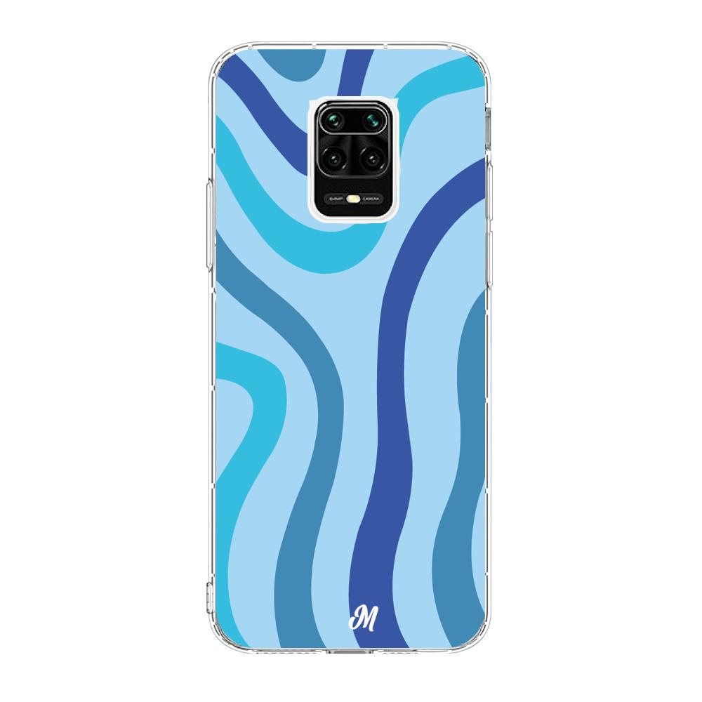 Case para Xiaomi redmi note 9s Líneas Azules - Mandala Cases