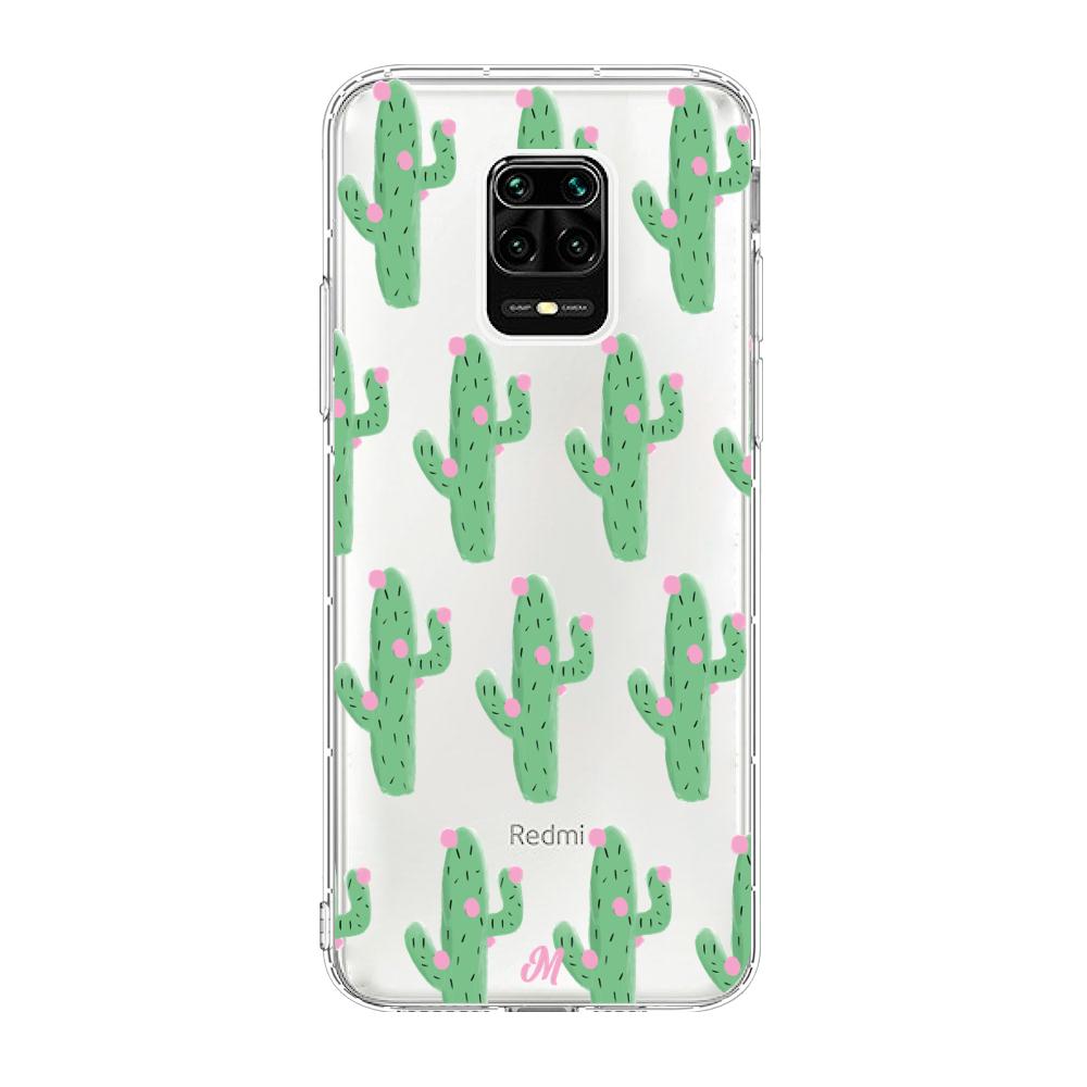 Case para Xiaomi redmi note 9s Cactus Con Flor Rosa  - Mandala Cases