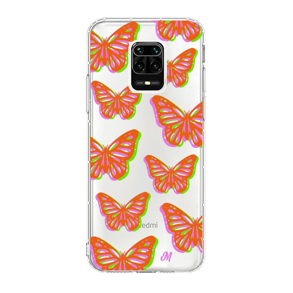 Case para Xiaomi redmi note 9s Mariposas rojas aesthetic - Mandala Cases