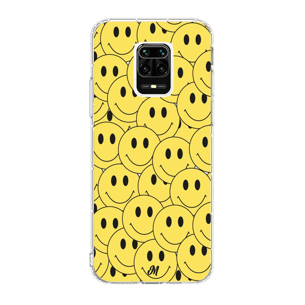 Case para Xiaomi redmi note 9s Yellow happy faces - Mandala Cases