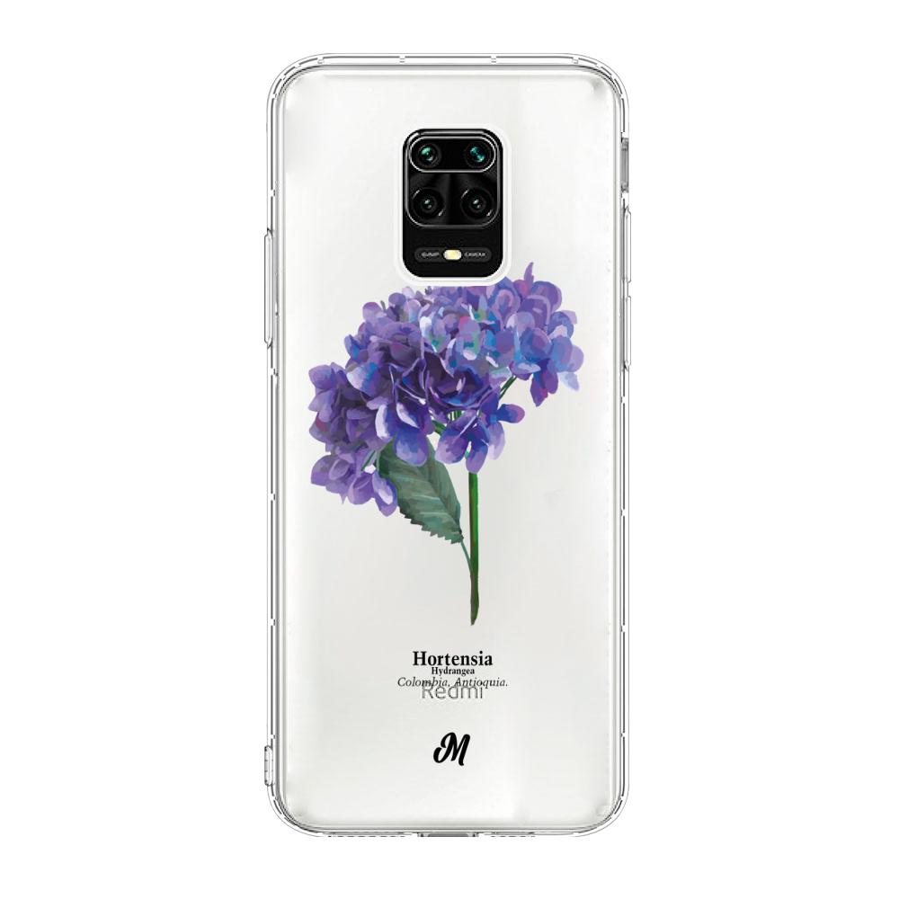 Case para Xiaomi redmi note 9s Hortensia lila - Mandala Cases