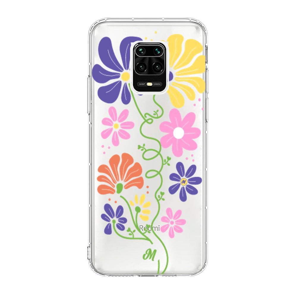 Case para Xiaomi redmi note 9s Flores abstractas - Mandala Cases