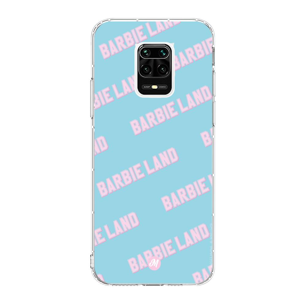 Cases para Xiaomi redmi note 9s Funda Barbie™ land blue text - Mandala Cases